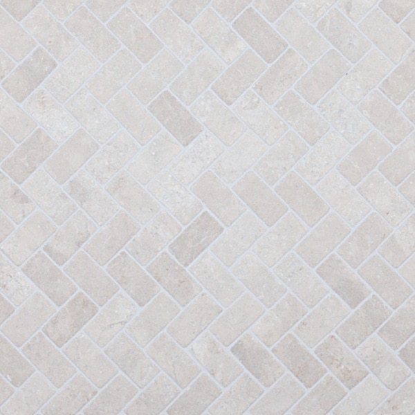 Herringbone White marble, 30x60mm