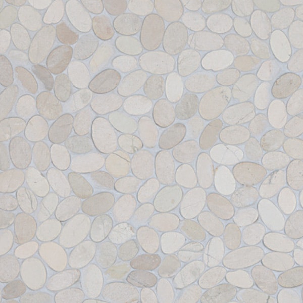 Sliced Pebble White 300x300mm