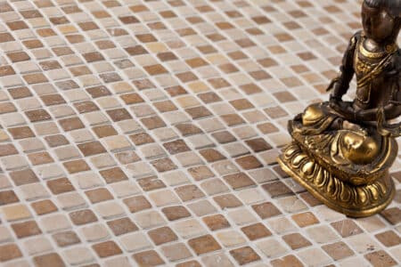 Sinepikollane-Valge marmor mosaiik 20x20mm