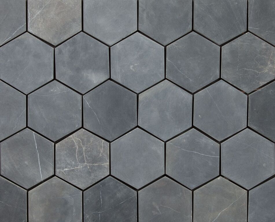 HEXAGON GREY 100x100mm