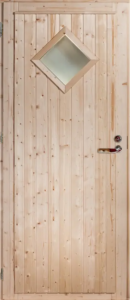 Välisuks Mänd/Kuusk (‘Diamond’ aknaga) 8x19 - 788x1878mm (vasakule) lukk 4190