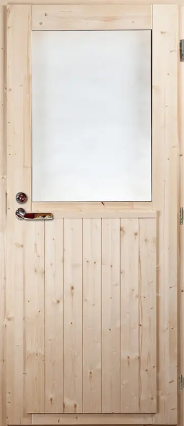 Välisuks Mänd/Kuusk (pool aknaga)